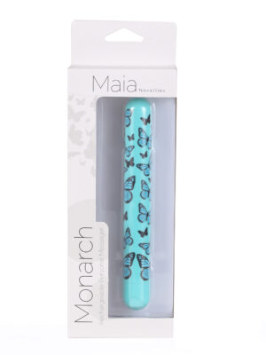 monarch x long butterfly print bullet blue