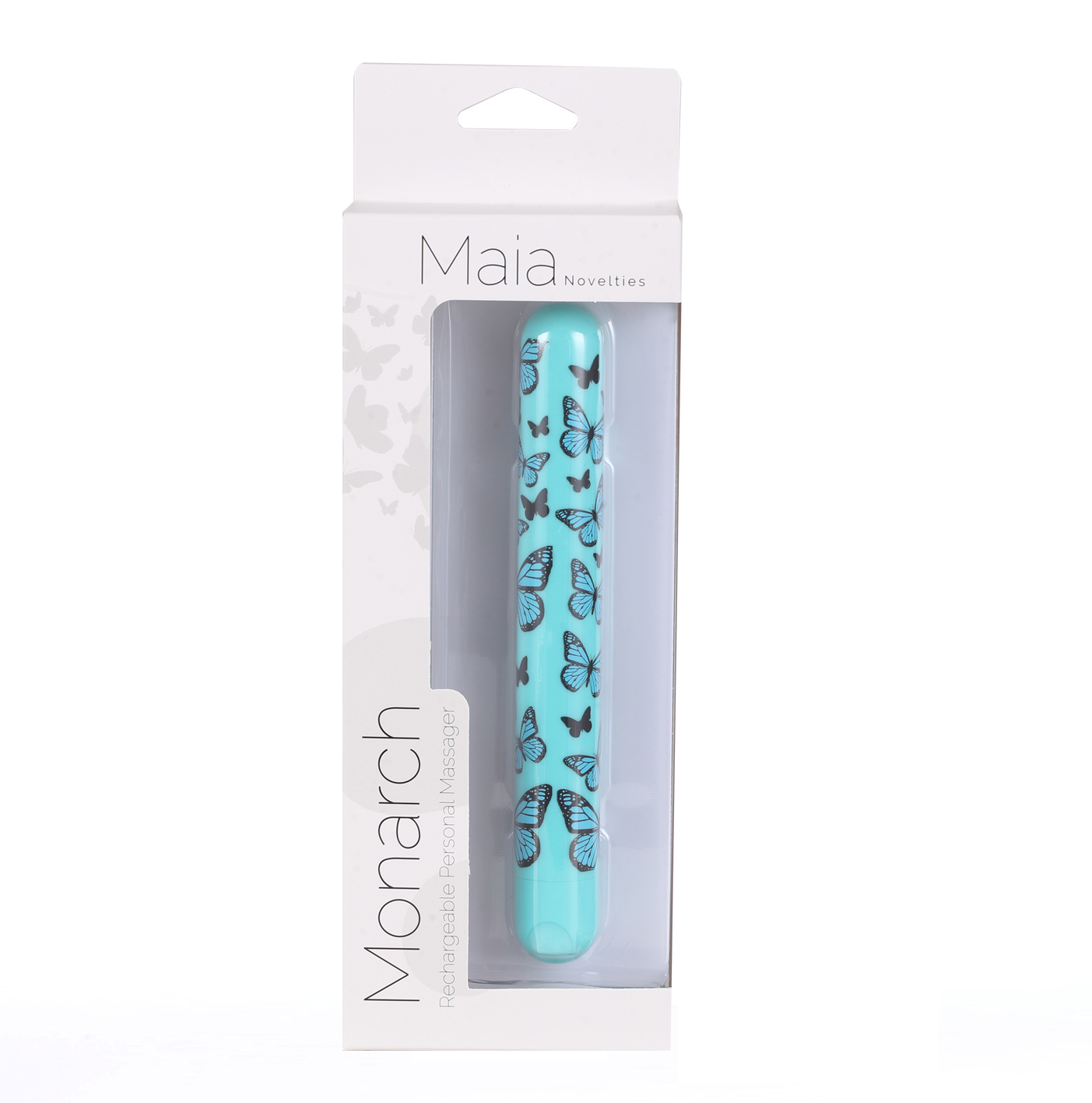 monarch x long butterfly print bullet blue