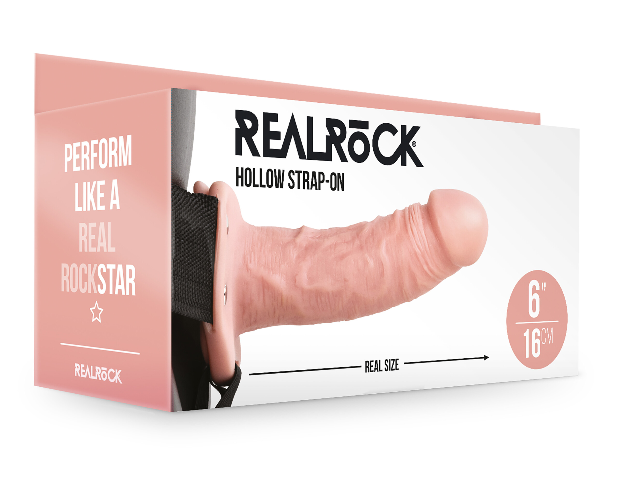 hollow strap on without balls 6 inch flesh