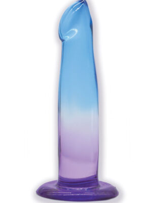 shades, 6.25" g spot jelly tpr gradient dong blue and purple