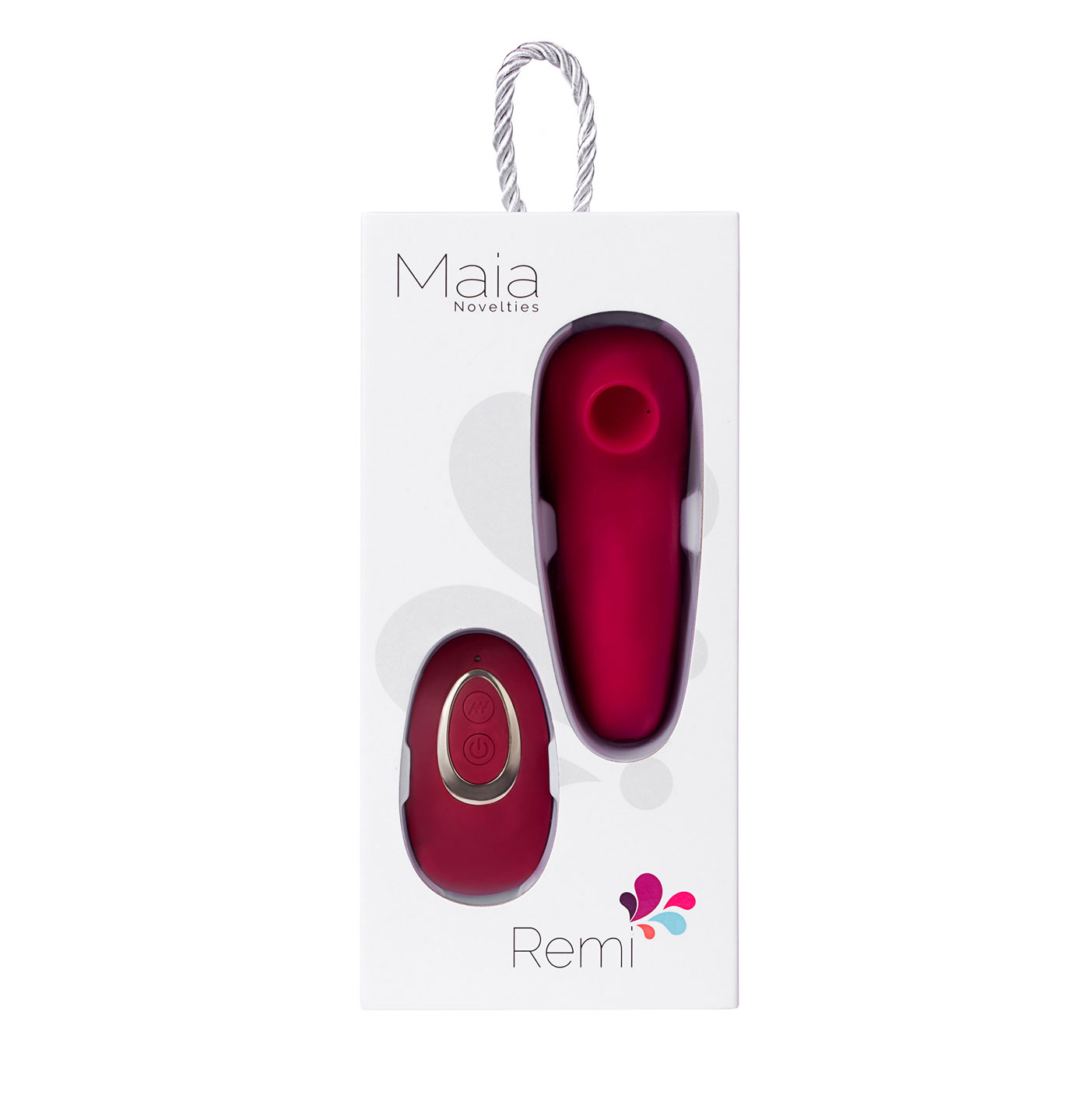remi 15 function rechargeable remote control suction panty vibe red