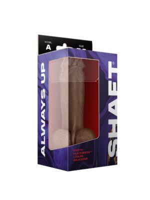 shaft model a 7.5 inch liquid silicone dong with balls oak