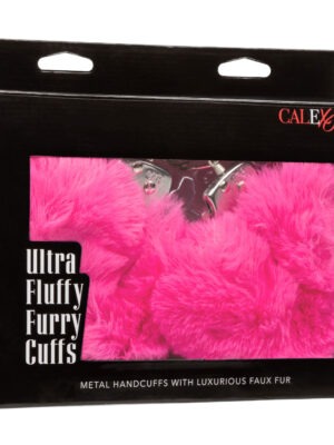 ultra fluffy furry cuffs pink