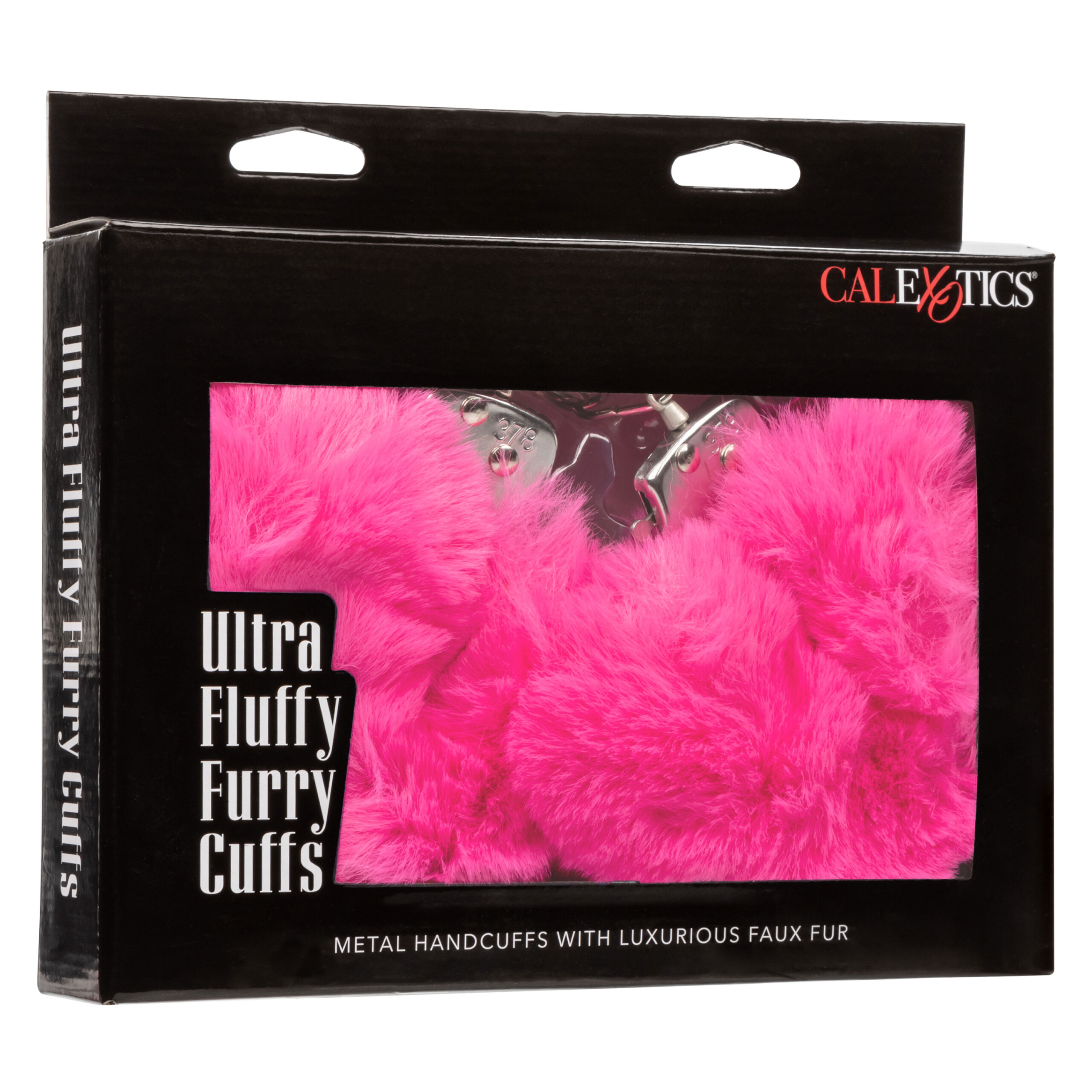 ultra fluffy furry cuffs pink