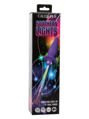 southern lights vibrating light up anal probe purple