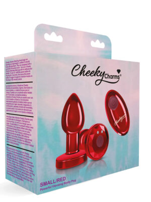 vibrating red metal remote plug small