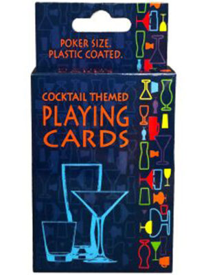 cocktail themed playing cards