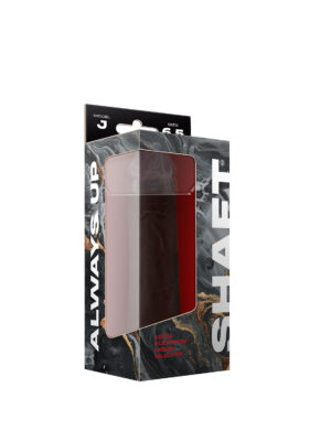 shaft model j 6.5 inch liquid silicone dong mahogany