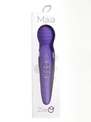 zoe twisty dual vibrating pleasure wand purple