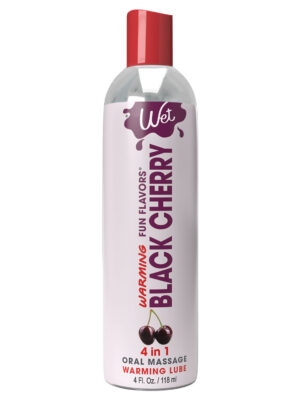 wet warming fun flavors black cherry 4 in 1 lubricant 4 oz wet warming fun flavors black cherry 4 in 1 lubricant 4 oz