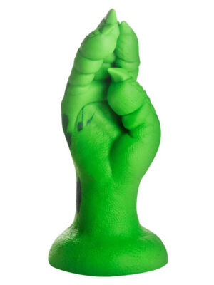 raptor claw fisting silicone dildo green