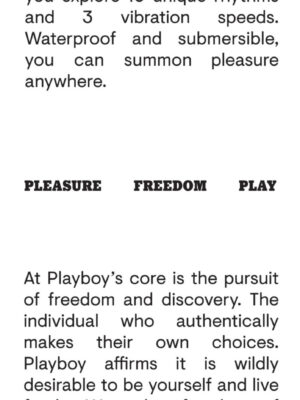 playboy pleasure royal wand black