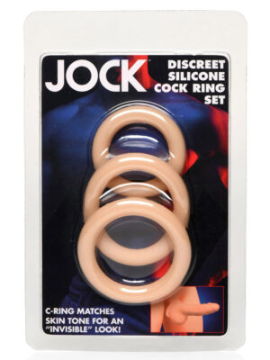 jock silicone cock ring set in light