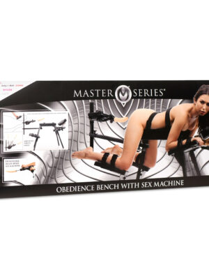 obedience bench with sex machine black
