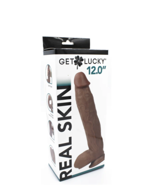 real skin 12 dual layer dildo light brown real skin 12 dual layer dildo light brown