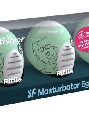 3 pc set masturbator egg riffle light green