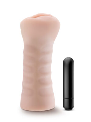 enlust destini vibrating stroker beige