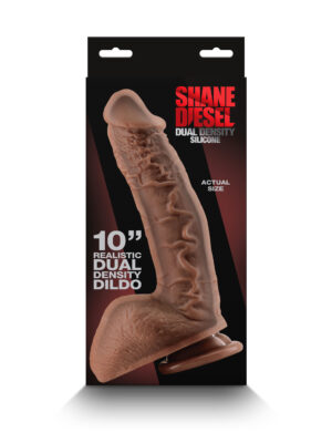 shane diesel dual density dildo brown