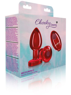 vibrating red metal remote plug medium