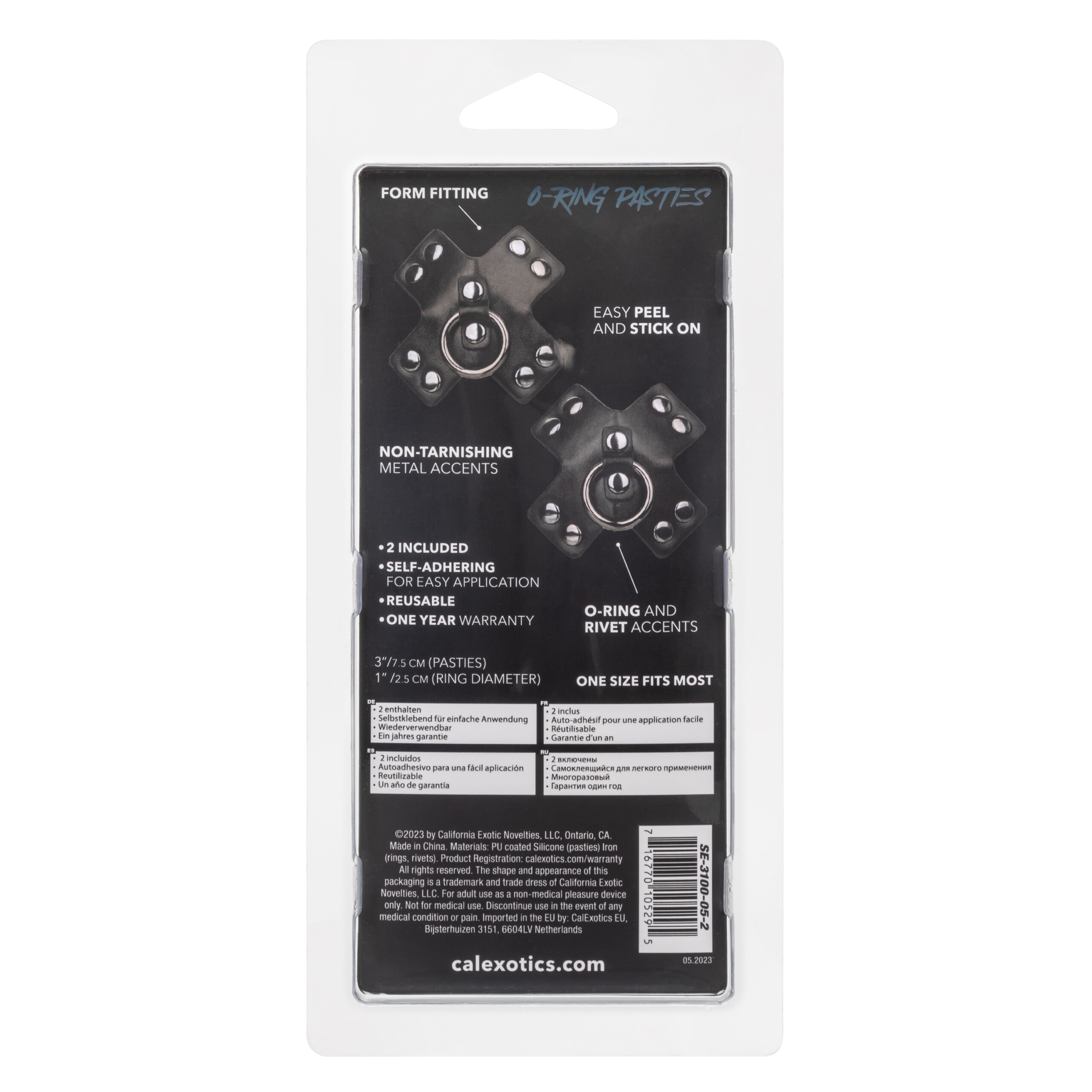 euphoria collection o ring pasties black