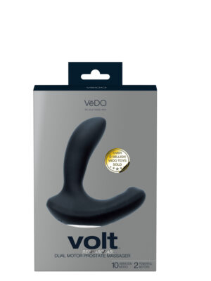 volt rechargeable prostate vibe black