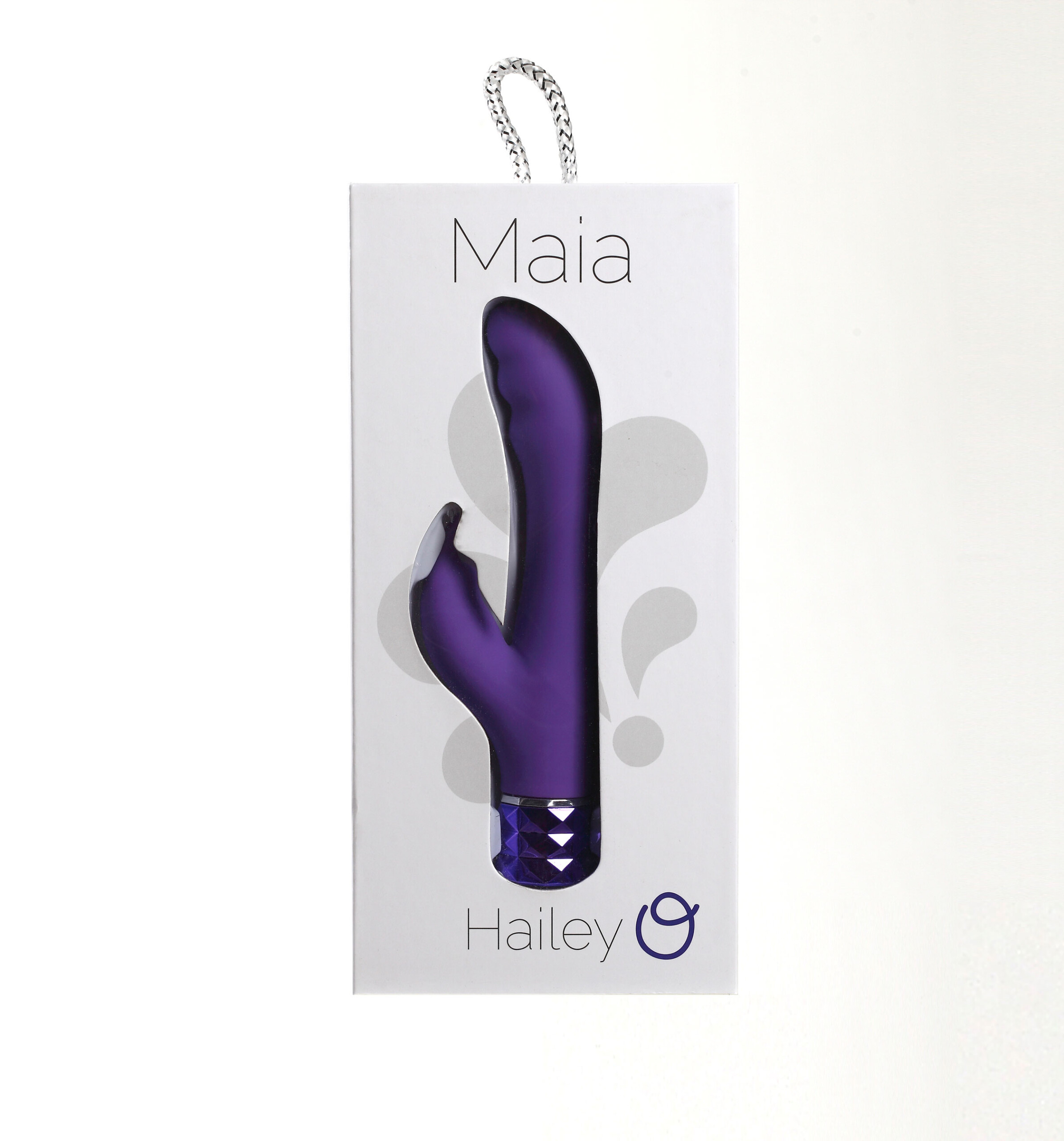 hailey 10 function vibrating rechargeable dual vibe purple