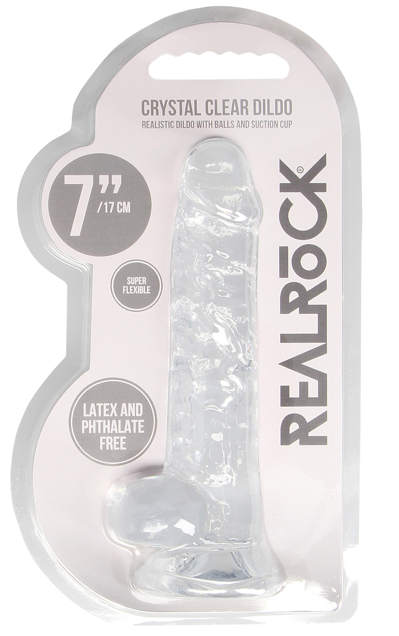 7 inch realistic dildo with balls translucent 7 inch realistic dildo with balls translucent