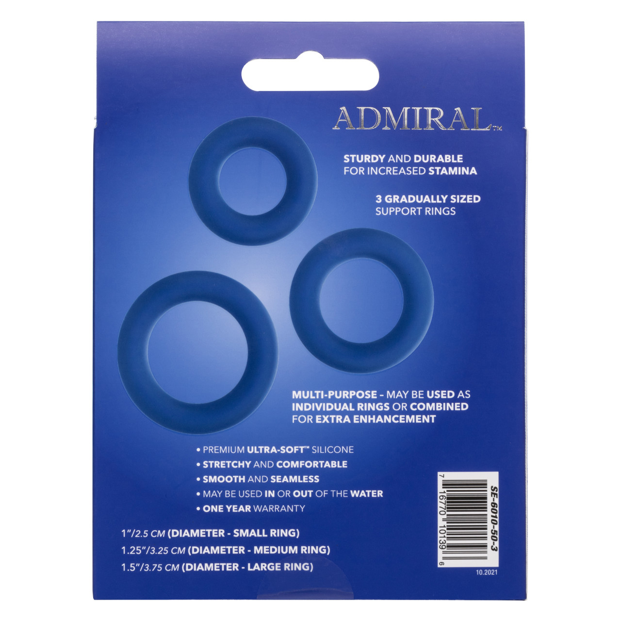 admiral universal cock ring set blue admiral universal cock ring set blue