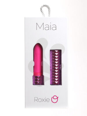 roxie crystal gem lipstick bullet vibrator pink