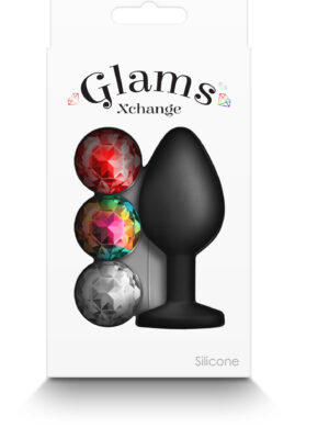 glams xchange round medium black