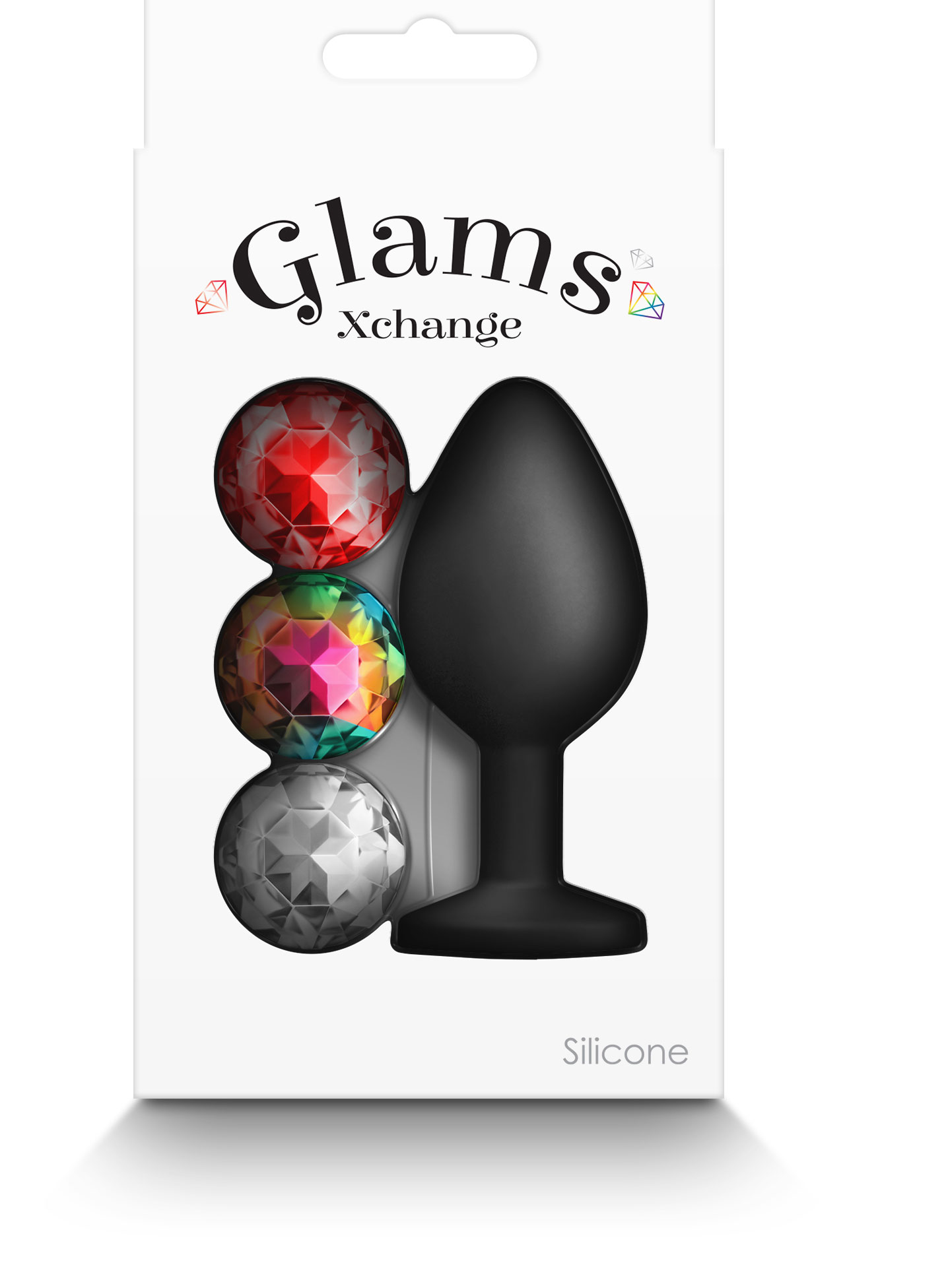 glams xchange round medium black