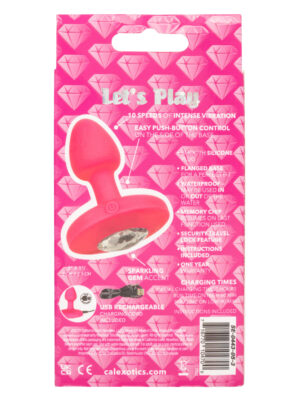 cheeky gems small rechargeable vibrating probe vibrating probe pink