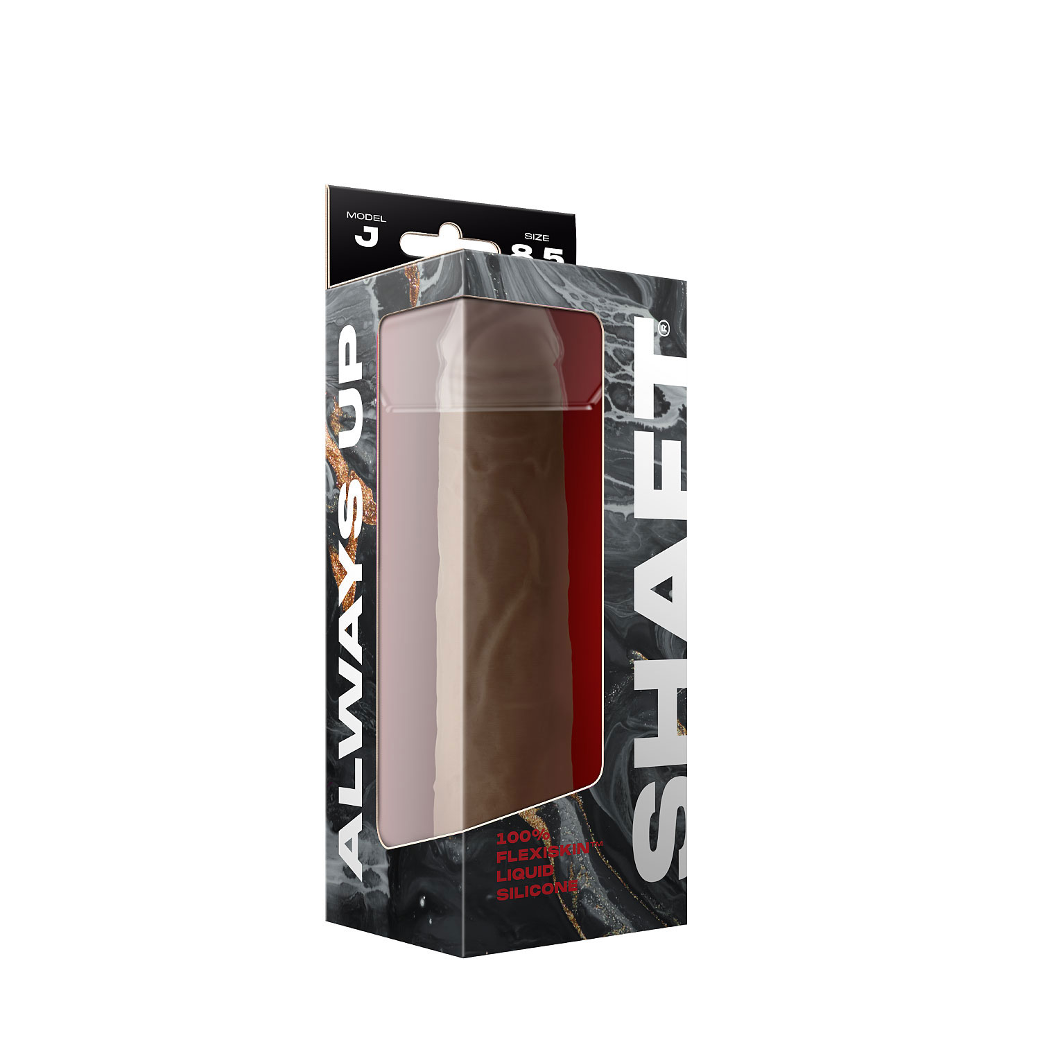 shaft model j 8.5 inch liquid silicone dong oak