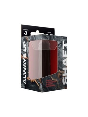 shaft model j 5.5 inch liquid silicone dong mahogany