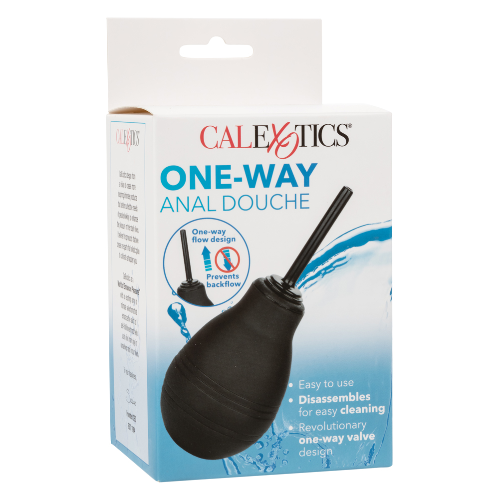 one way anal douche black