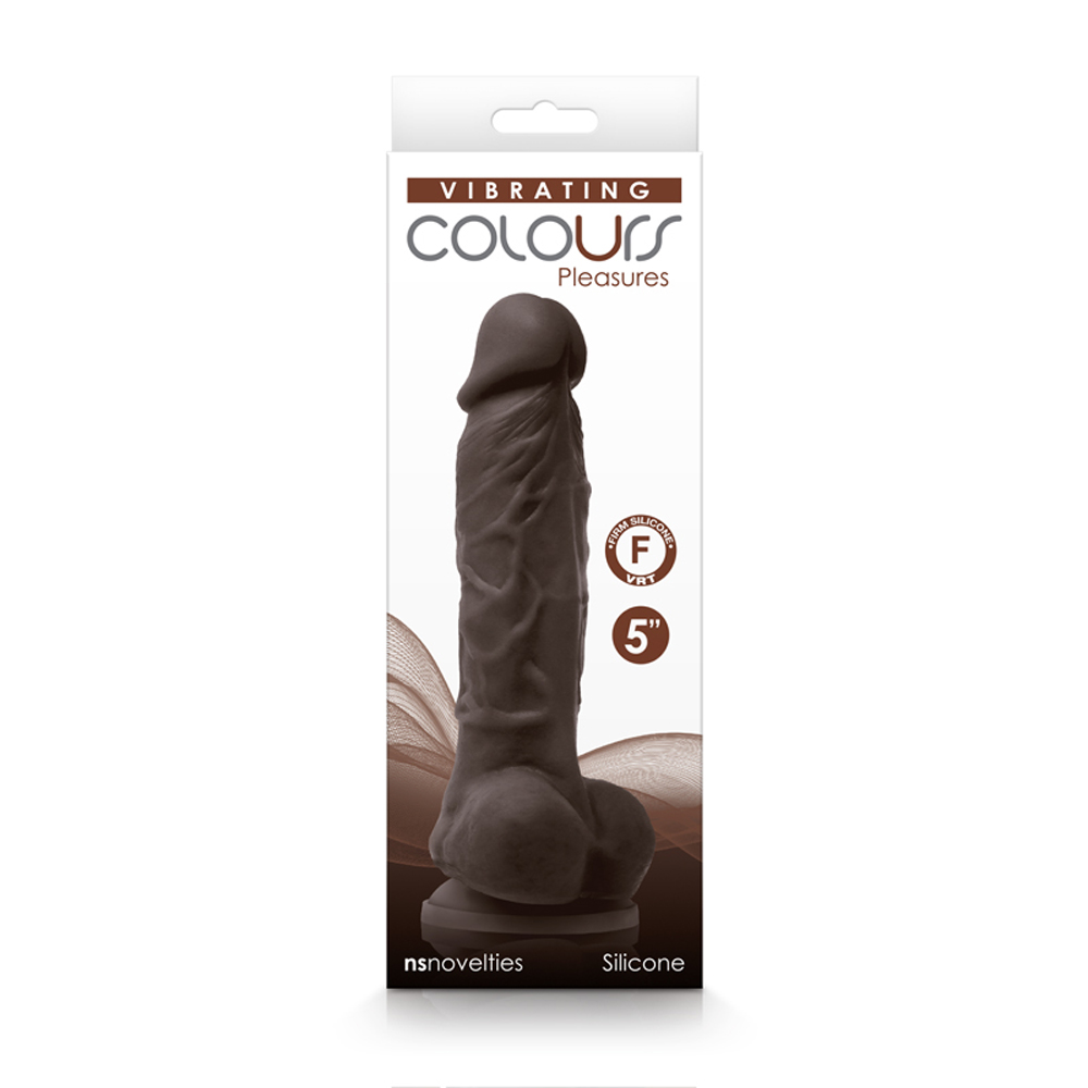 colours pleasures vibrating 5 inch dildo dark brown colours pleasures vibrating 5 inch dildo dark brown