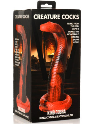 king cobra king cobra silicone dildo red
