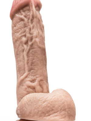 dr. skin mr. d 8.5 inch dildo with balls beige