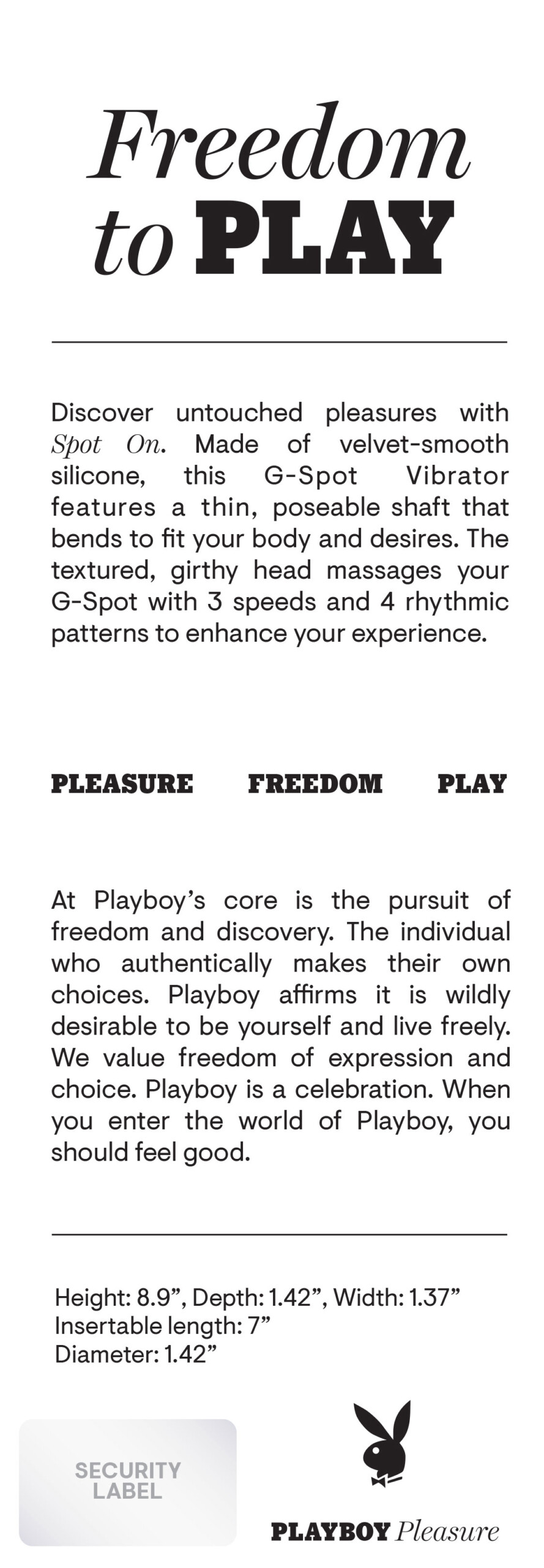 playboy pleasure spot on g spot vibrator dark purple playboy pleasure spot on g spot vibrator dark purple