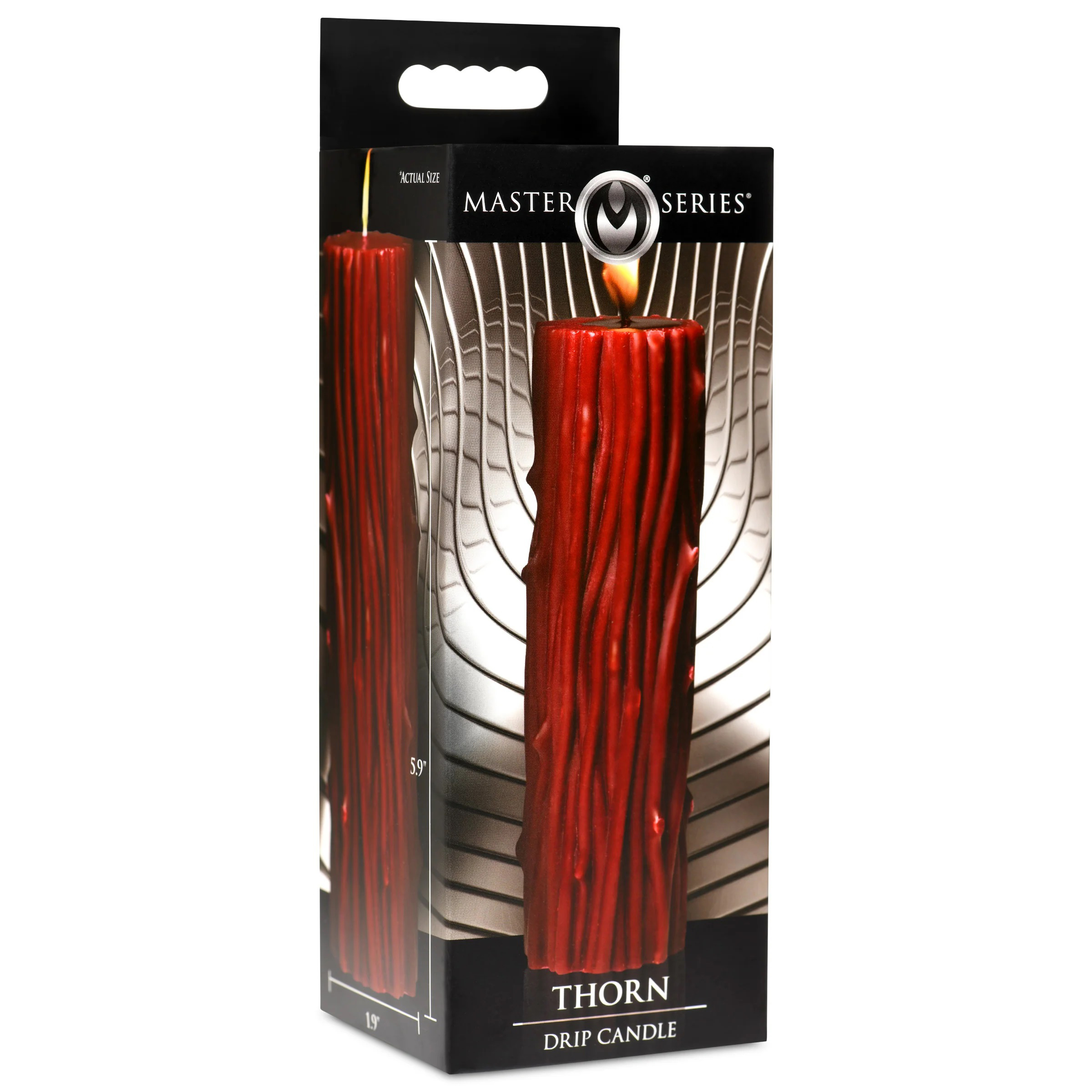 thorn drip candle red