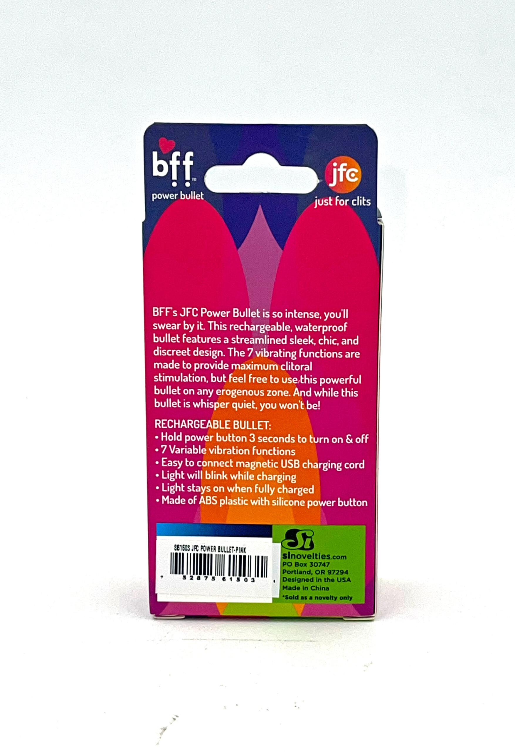 jfc rechargeable power bullet pink