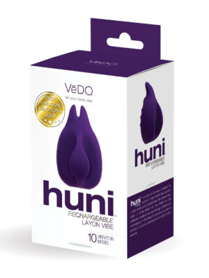 huni rechargeable finger vibe deep purple