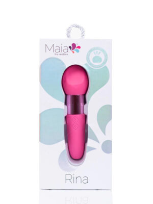 rina rechargeable dual motor silicone 15 function vibrator pink
