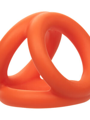 alpha liquid silicone tri ring orange orange