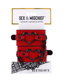 amor handcuffs red