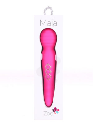 zoe twisty dual vibrating pleasure wand pink