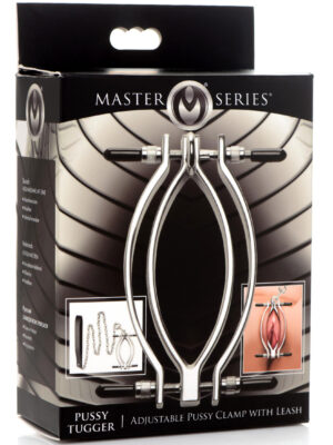 pussy tugger adjustable pussy clamp with leash silver