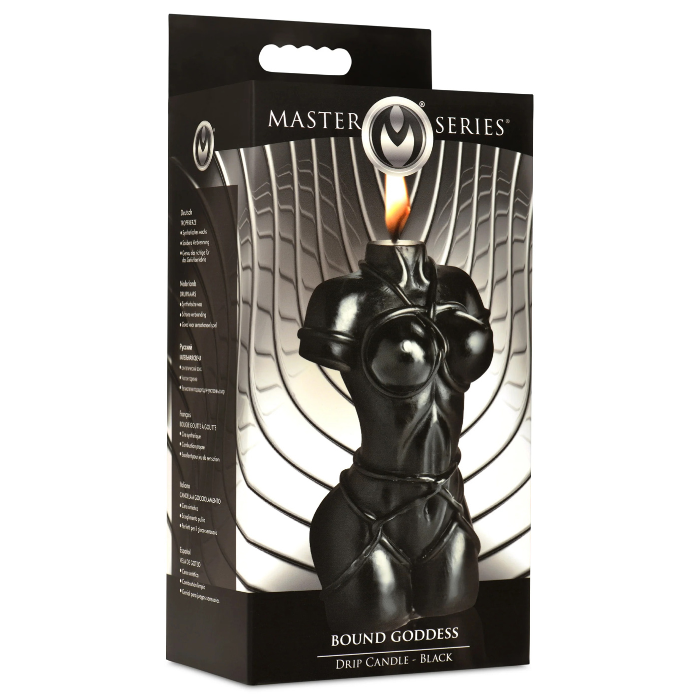 bound goddess drip candle black