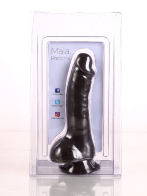 phoenix silicone realistic veined suction cup dong brown