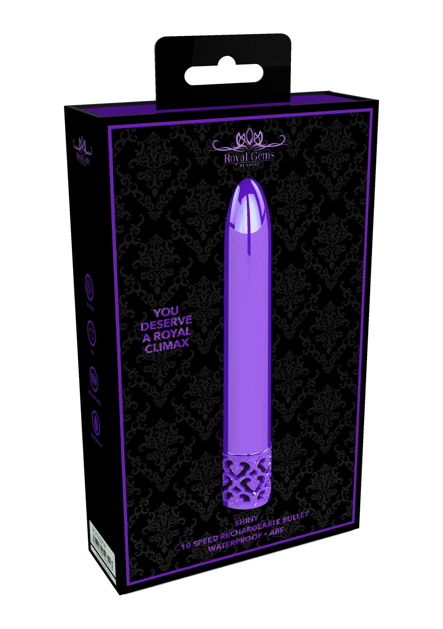 shiny rechargeable abs bullet purple shiny rechargeable abs bullet purple